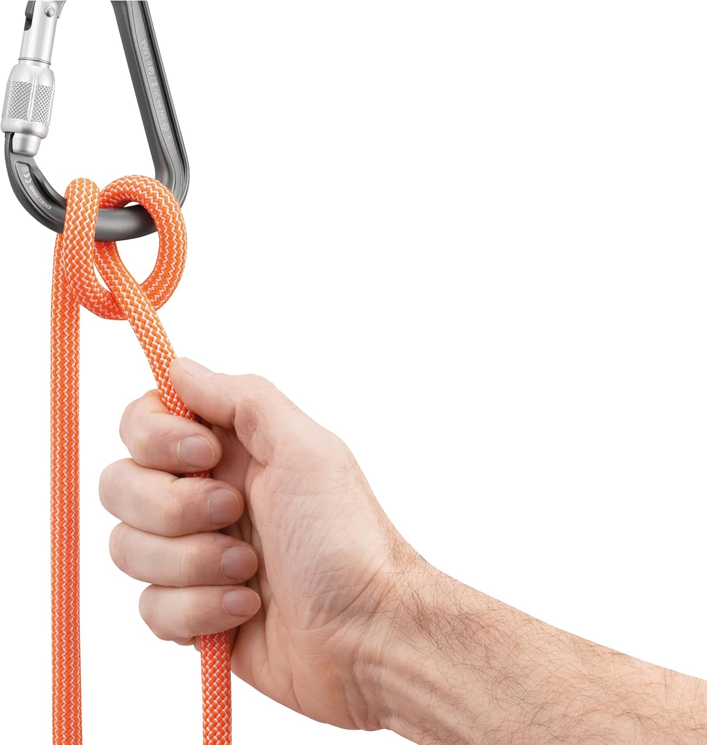 Petzl Attache Lightweight Pear-Shaped Belay Carabiner - Screw-Lock HMS