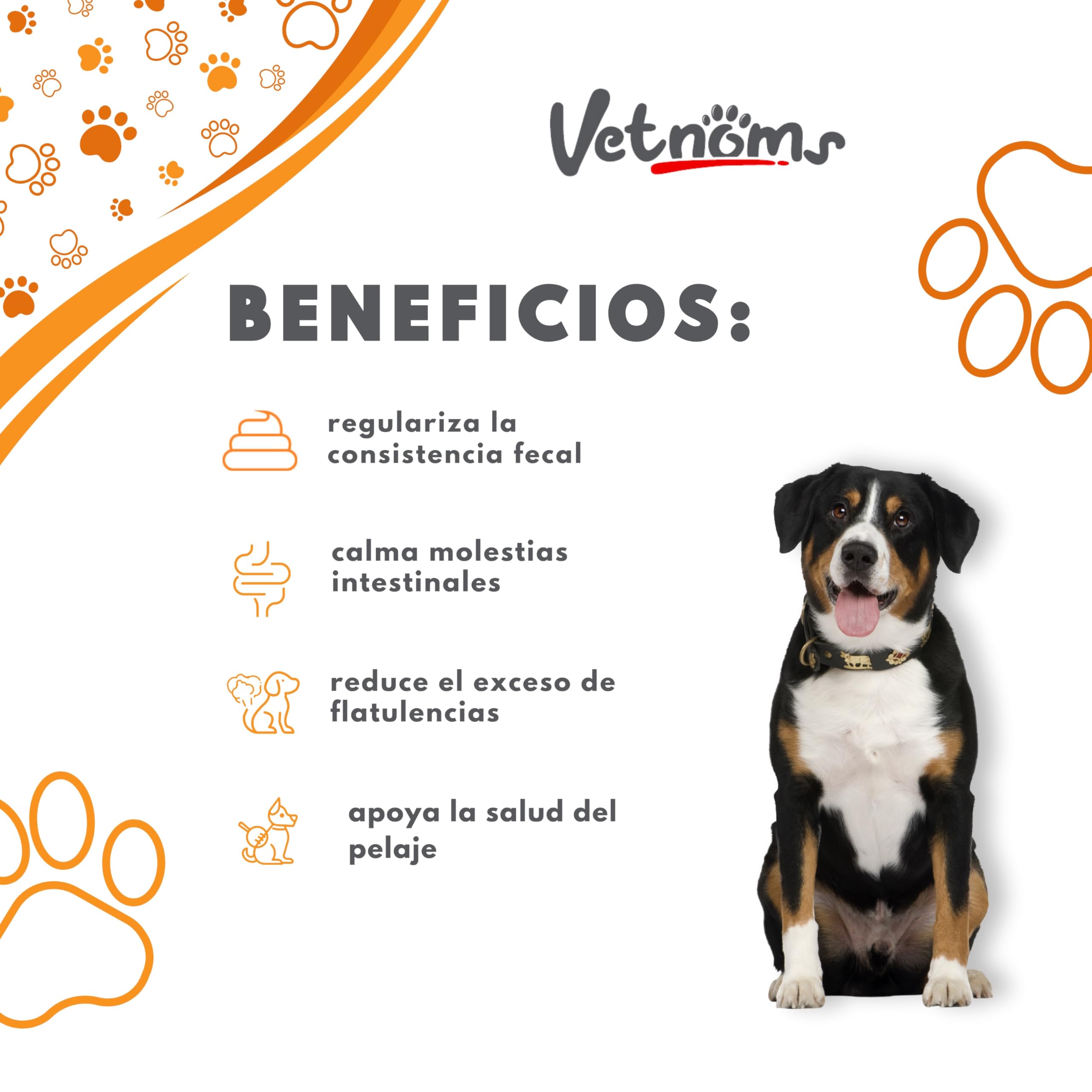 Probioticos Perros en Polvo - Probióticos para Perros Uso Diario. Alivia Diarrea, Dermatitis Perro, Alergias, Pelaje Sano. Antiinflamatorio Gastrointestinal para Canes.