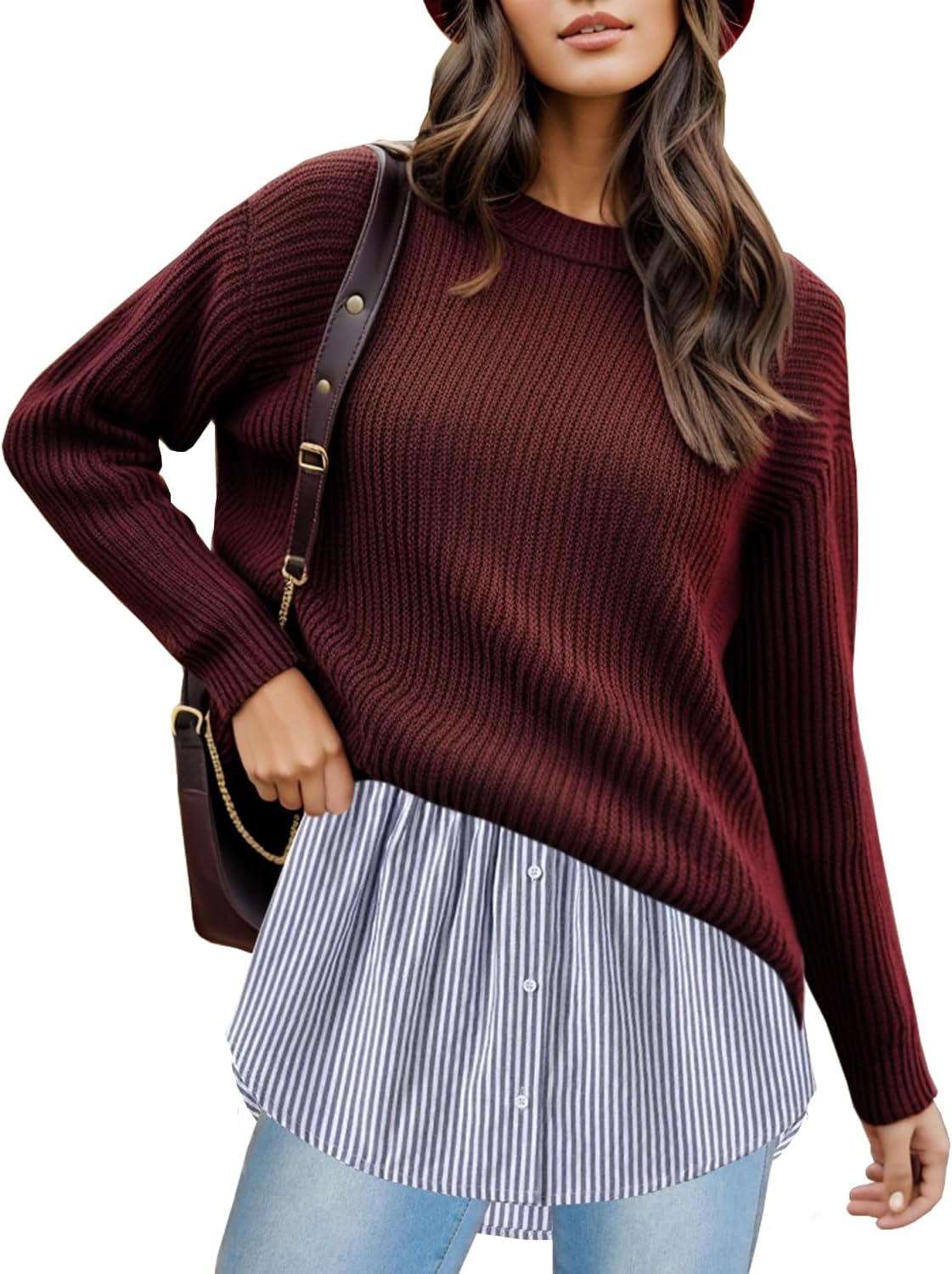 OBBUE Women's Mini Adjustable Shirt Extender Removable Layering Half Length Underskirt with Buttons - Image 4