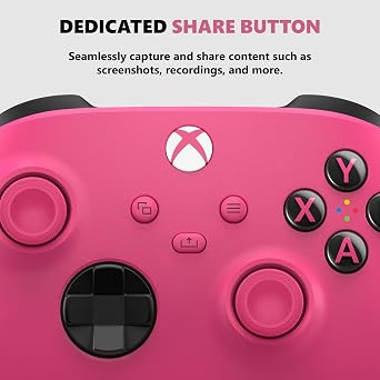 Xbox Core Wireless Gaming Controller Deep Pink Series X|S, One, Windows PC, Android, and iOS