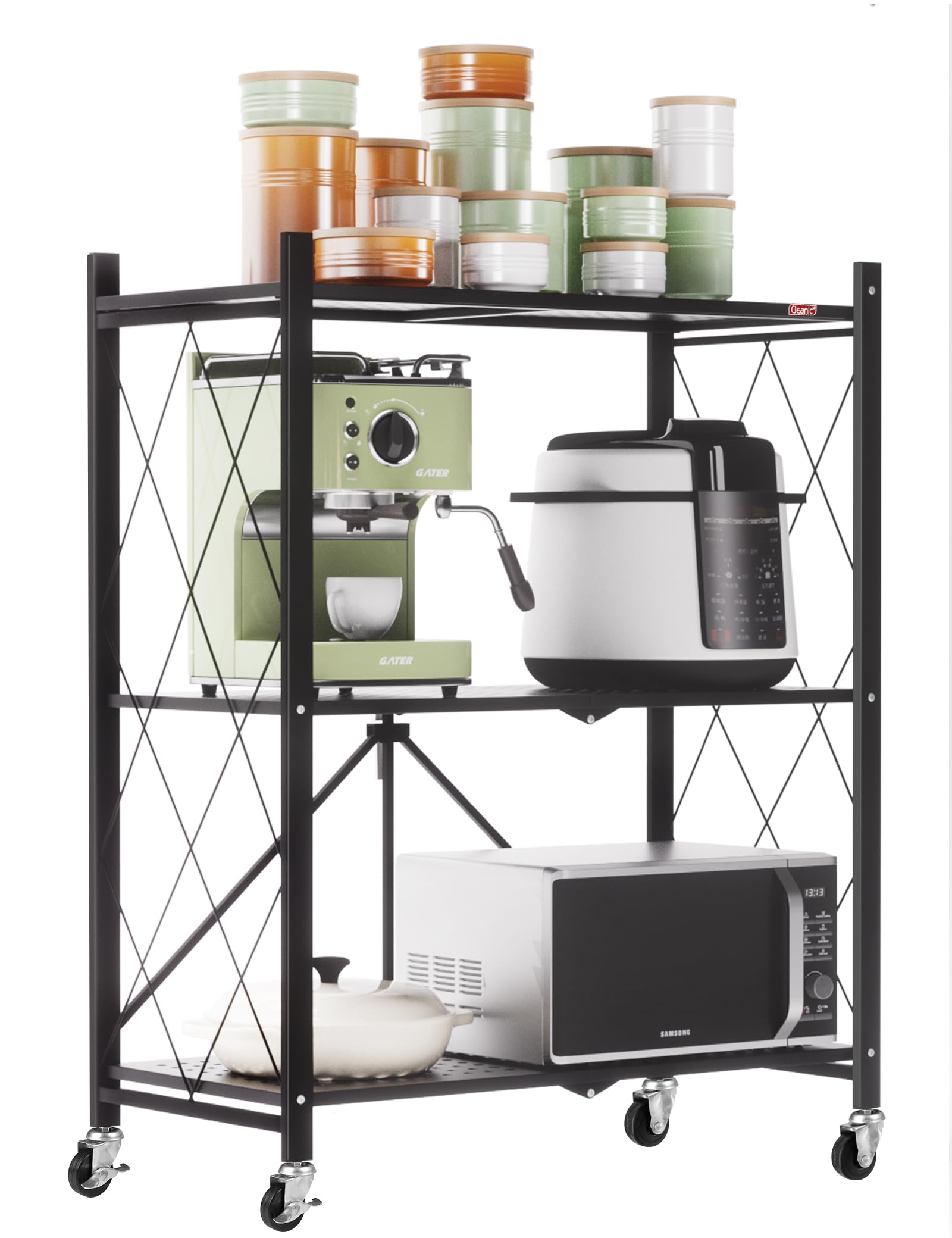 Amazon｜DEANIC 折り畳みラック 折りたたみラック 棚メタル