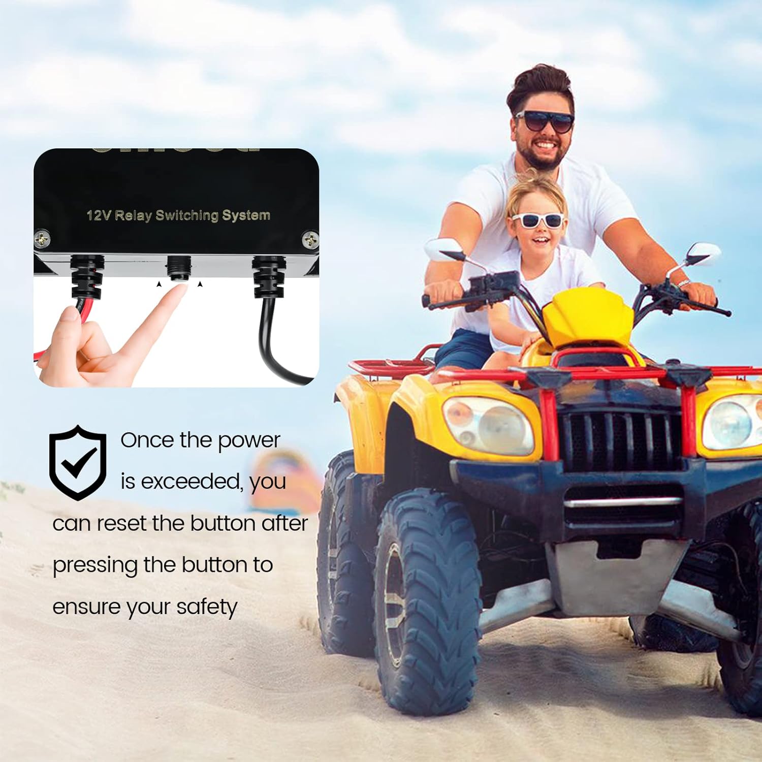 Briideaパワーパネルスイッチングシステム、プラグアンドプレイSAEパワースイッチングシステム、防水IP67付き、ボート、カヤッ