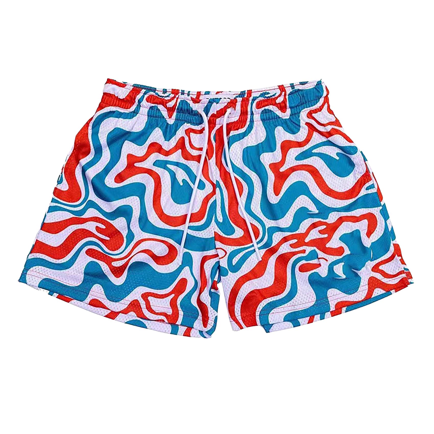 DIOTSR Mens Art Graphic Basketball Shorts Casual Athletic Running Shorts Cool Streetwear Designer Shorts Drawstring