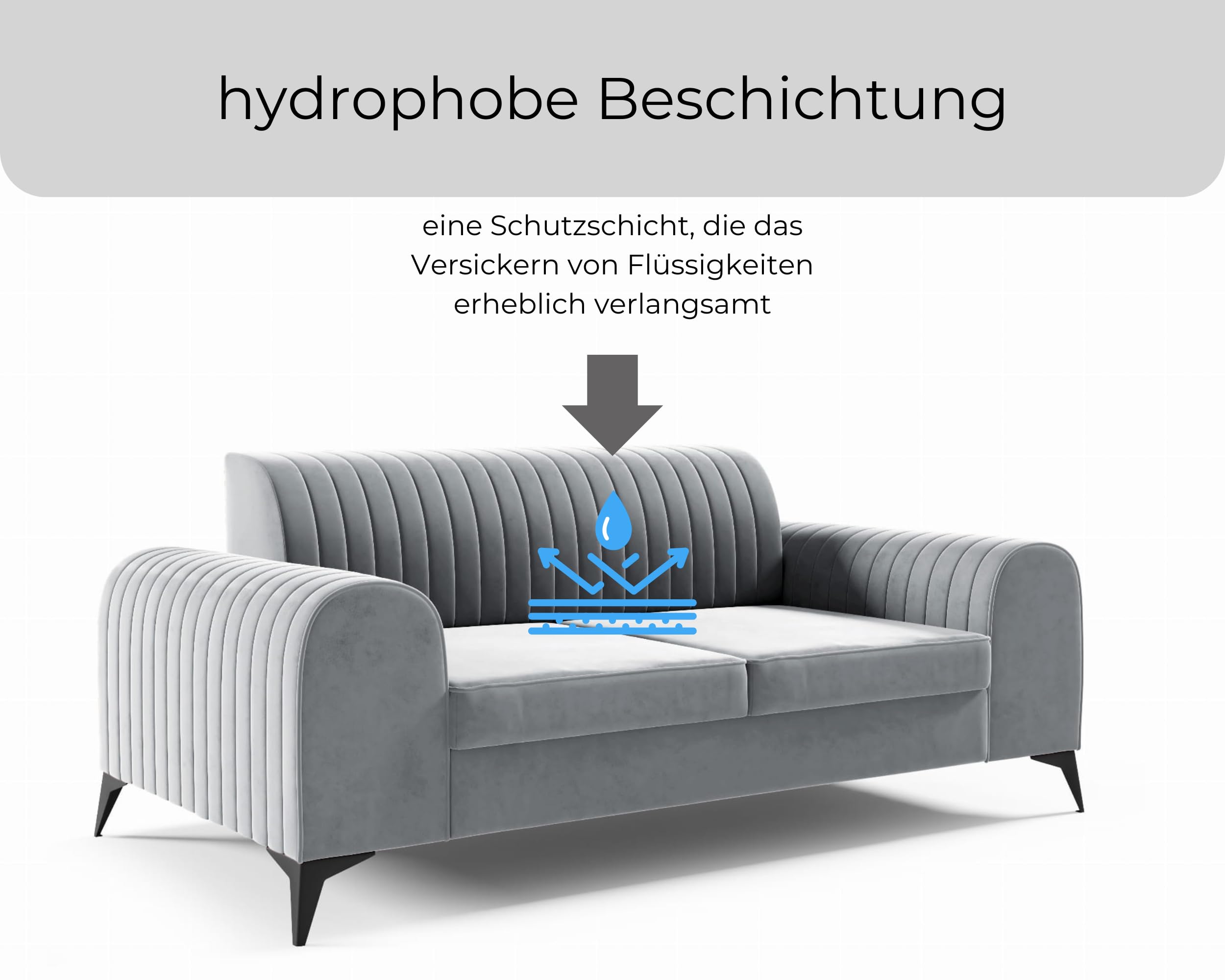 LIKMA Sofa 2-osobowa ELSA 174x77x93 cm Butelkowa Zieleń Tkanina Fresh 13