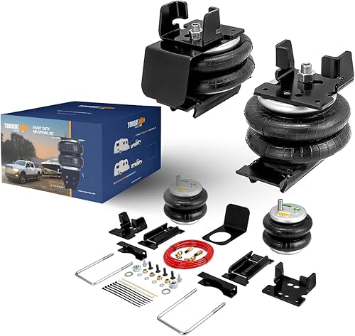 TORQUE Kit de suspensión de bolsa de aire para Dodge Ram 3500 2013-2024 2WD 4WD bolsa auxiliar trasera remolque de resorte 5000 libras (reemplaza