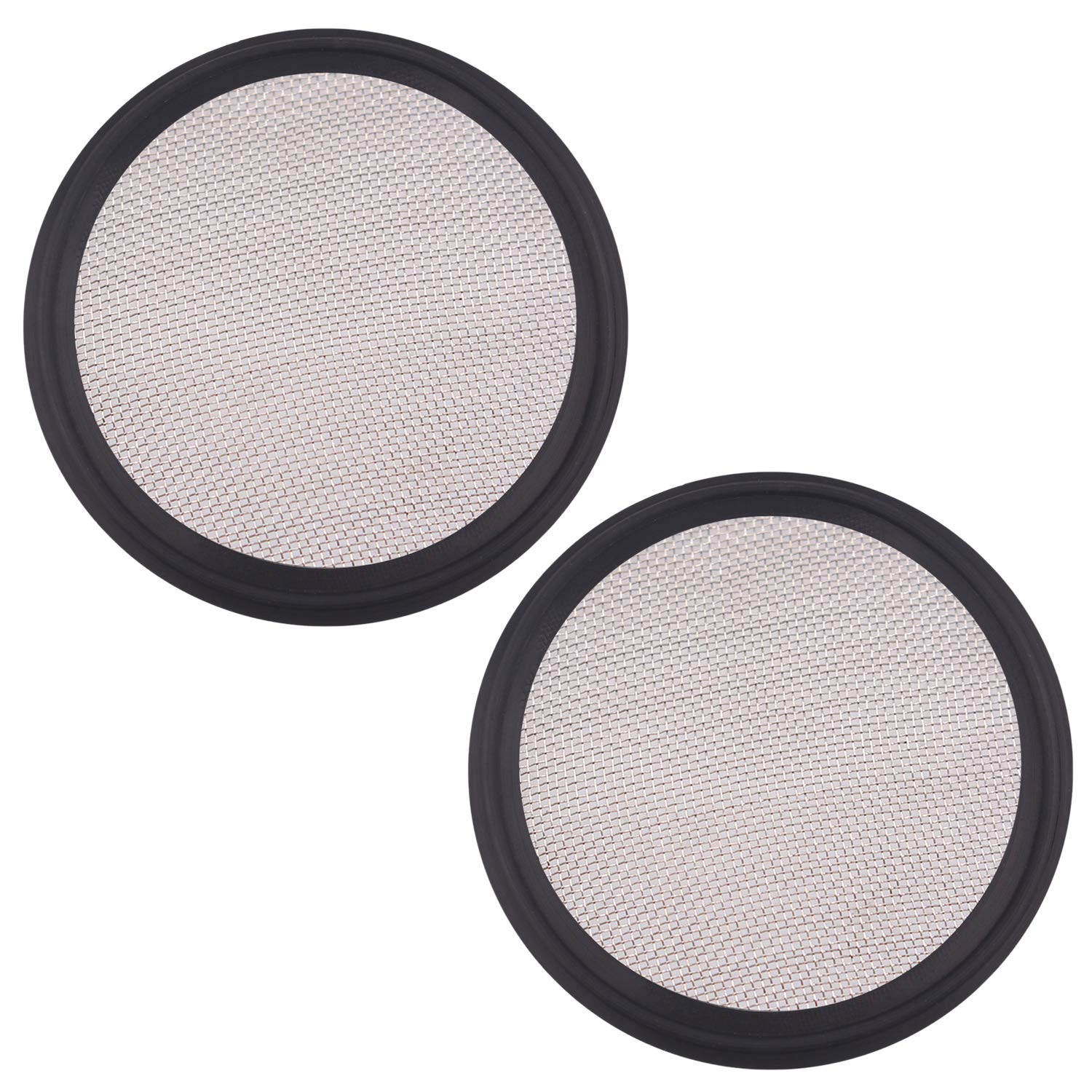 DERNORD 3" Sanitary Gasket FKM w/Stainless Screen - Tri Clamp Clover (Pack of 2) (60 Mesh)