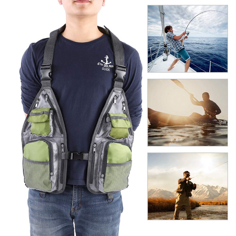 Gilet da Pesca Semplice in Rete Traspirante, Gilet Estivo Multitasche per Caccia da Lavoro, Viaggi Fotografici, Gilet Estivo Multifunzionale Ad Asciugatura Rapida, Attrezzatura da Pesca