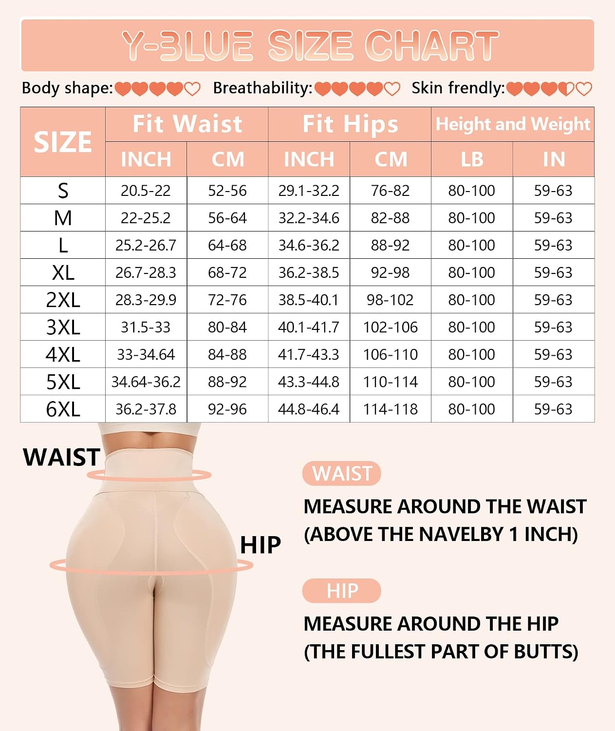 Y-blue Butt Booty Lifting Shapewear Lifter Panties With Hip Dip Pads for Padded Enhancer Underwear Women Bigger Butt