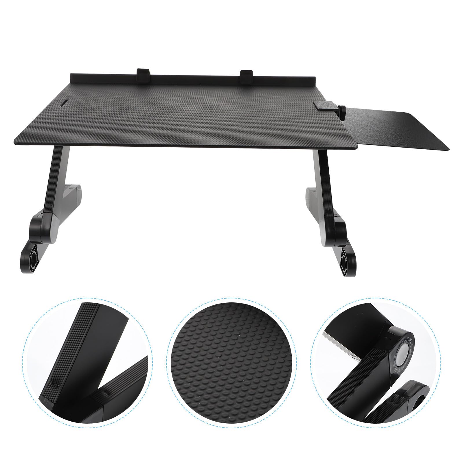 Supporto per Laptop Regolabile Pieghevole in Lega di Alluminio Nero