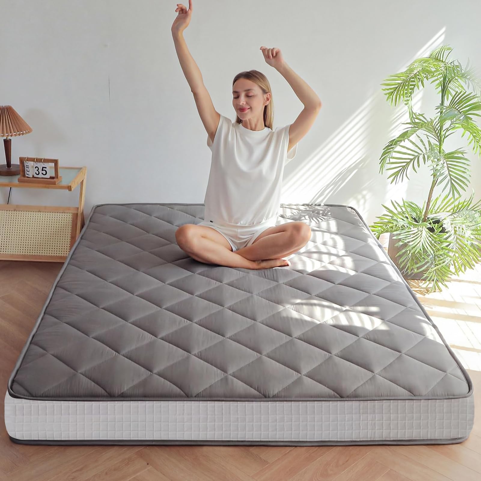 MAXYOYO 6 inch Diamond Futon Floor Mattress