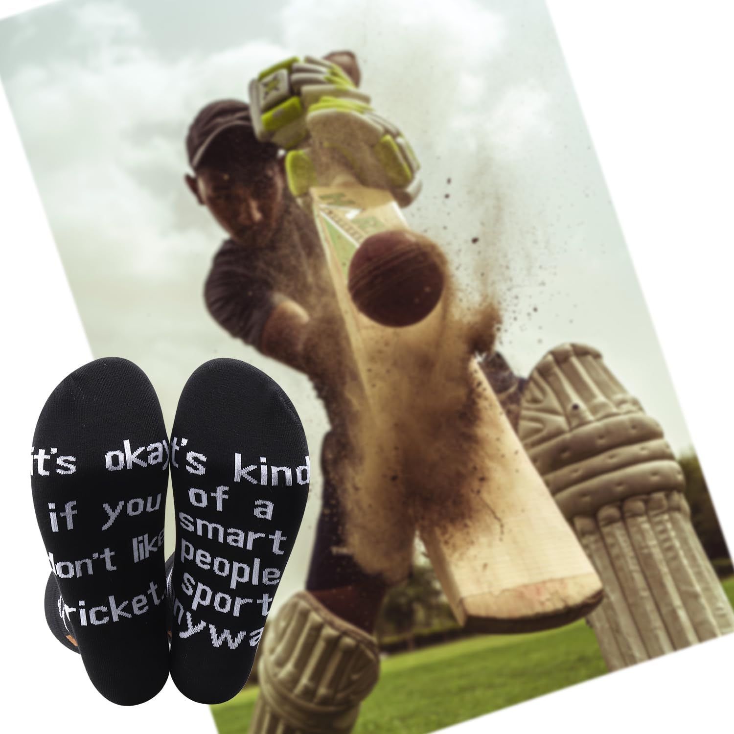MBMSO Cricket Lovers Socks Funny Cricket Gift for Cricket Player It's Okay If You Don't Like Cricket Socks Cricket Game Socks - Image 7