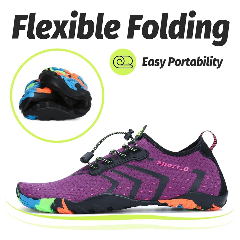 SAGUARO Quick-Dry Women's Water Shoes for Beach & Surf 5