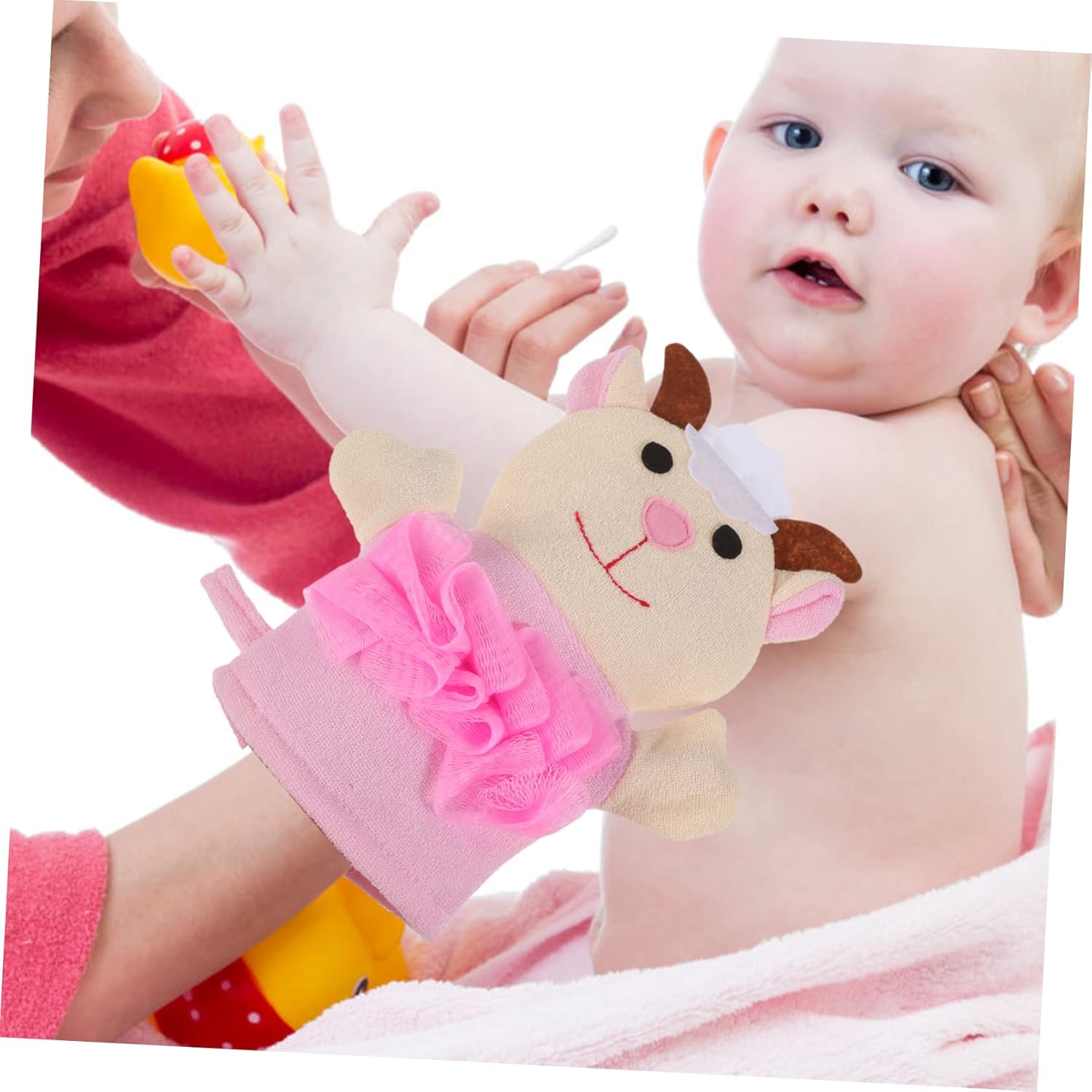 Baby Sponge for Bath Toddler Wash Mitts Exfoliating Shower Glove for Smooth Supple Skin