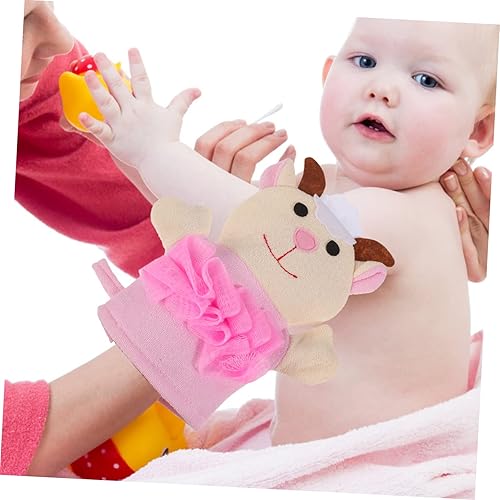 Miniatura 6 de Esponja de bebé para baño, guantes de lavado para niños pequeños, guante de ducha exfoliante para una piel suave y flexible