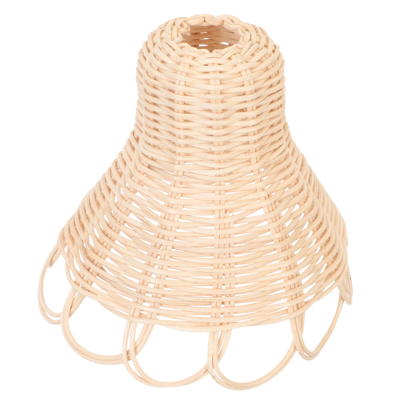 ULDIGI Lampshade for Chandelier Rattan Woven Lampshade Rustic Ceiling Light Cover for Living Room