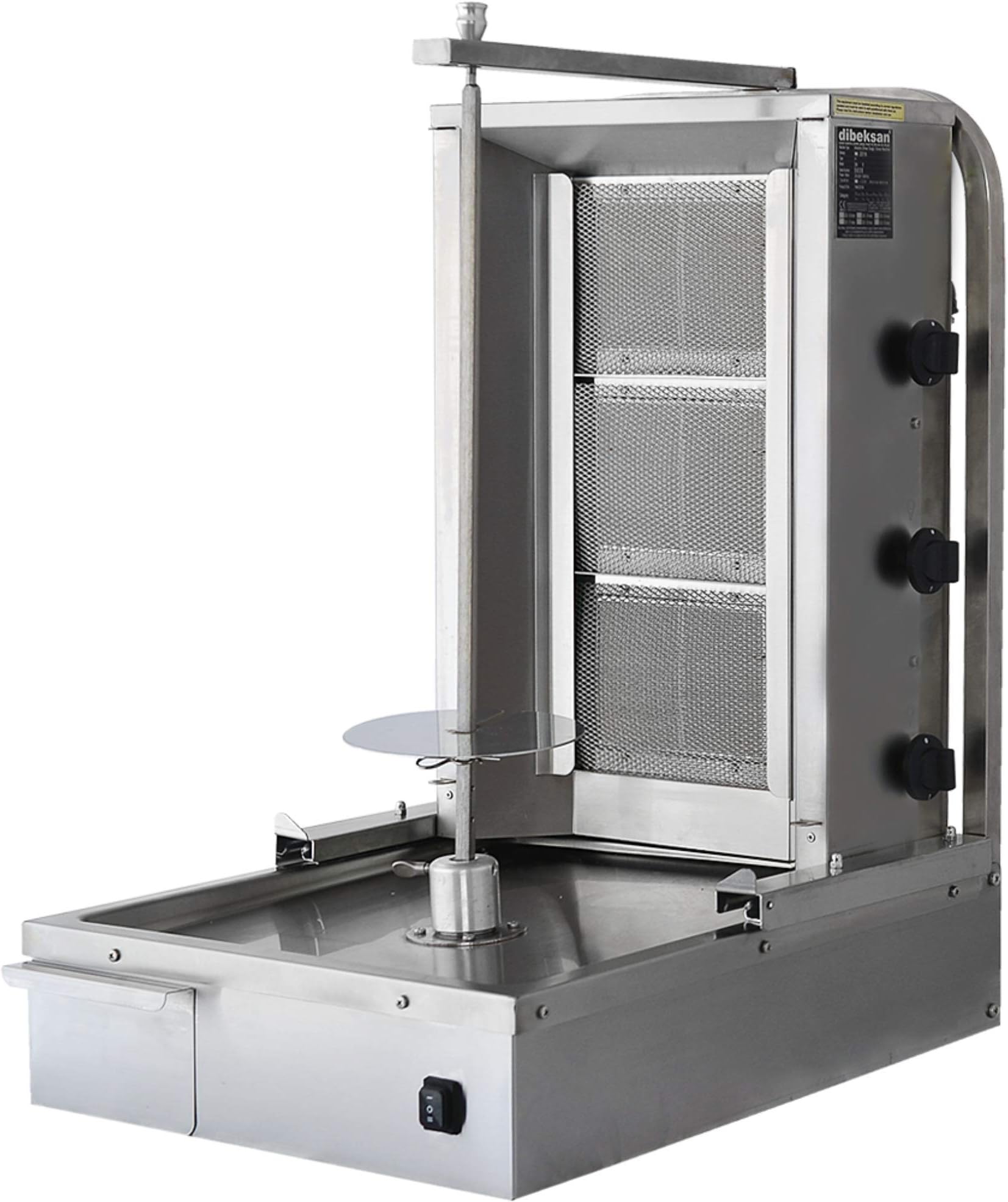 Doner, Gyro, Shawarma Machine 3 Burners, 80 lbs Capacity