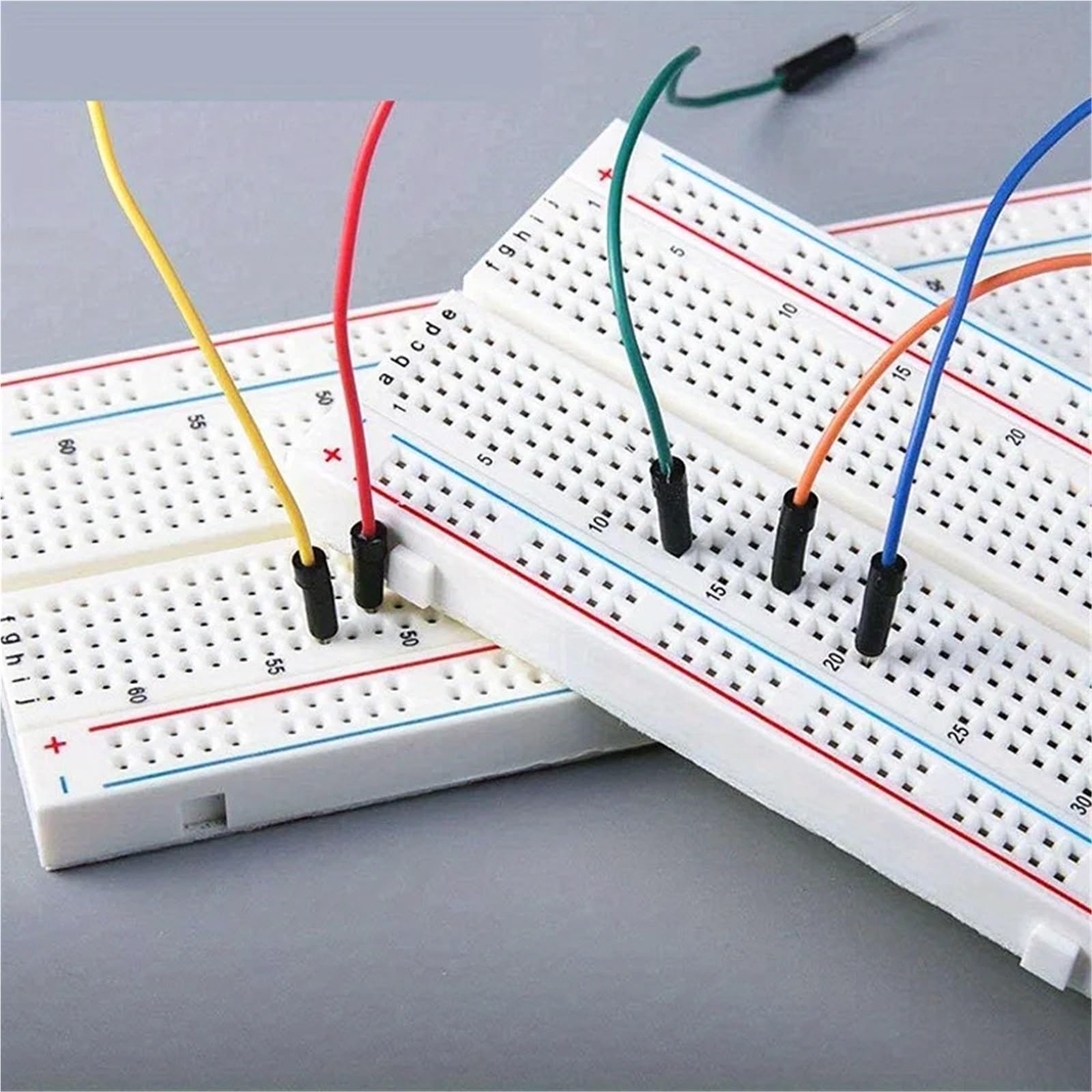 MB102 830 Punti Breadboard Kit Prototipo Scheda for Cavi Jumper Scheda a U Senza Saldatura for Elettronica Fai da Te(Kit 1)