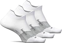 Feetures Elite Ultra Light Cushion Ankle Socks with Targeted Compression - Blister-Proof Running Socks for Men & Women