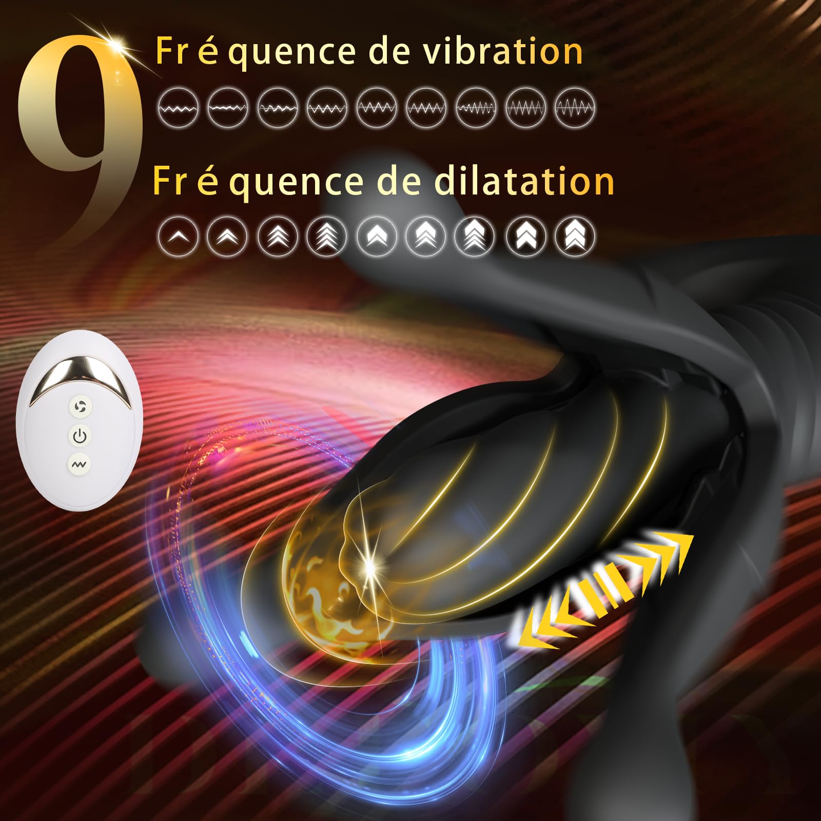 Vibratore anale per uomini, stimolazione della prostata, giocattoli sessuali anali per uomini con funzione, massaggiatore anale e dilatatore anale