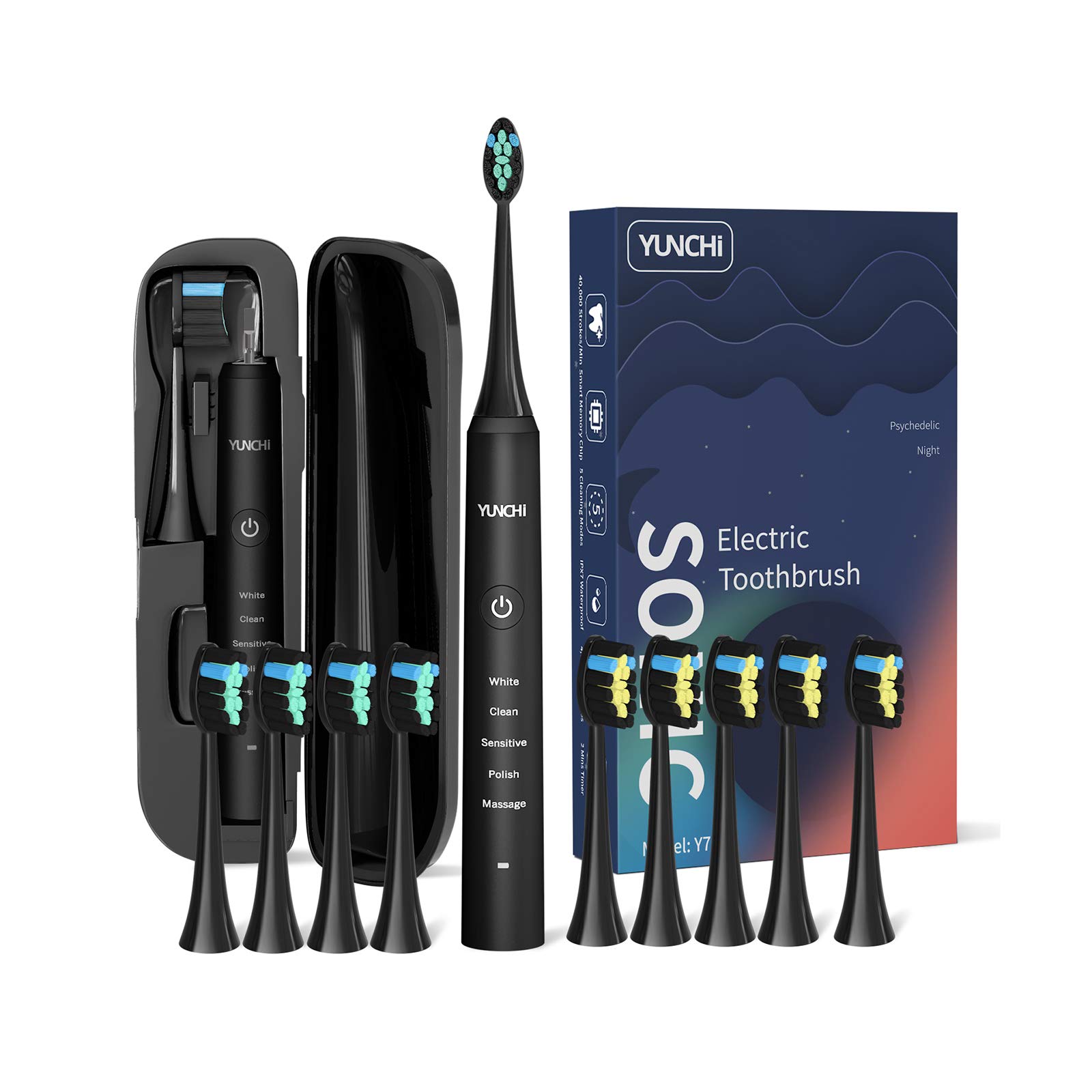 Buy Electric Toothbrush for Adults, YUNCHI Y7 Rechargeable Electric