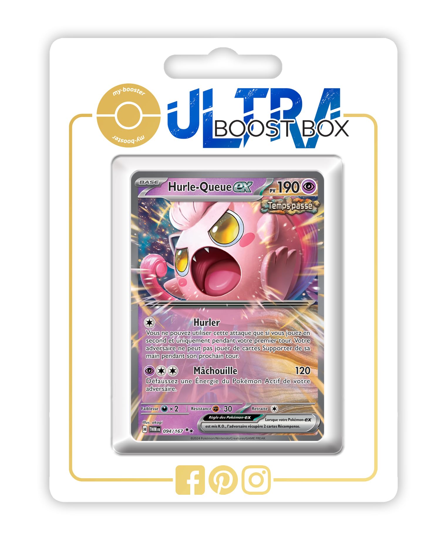 scream tail ex pokemon card value Hurle Queue (Scream ex) 94/167 Ancient - my-booster X Écarlate et Violet 6 Variant:Endless Punishment custom logo binder Dx2 / F POKÉMON CARD GAME sv3a