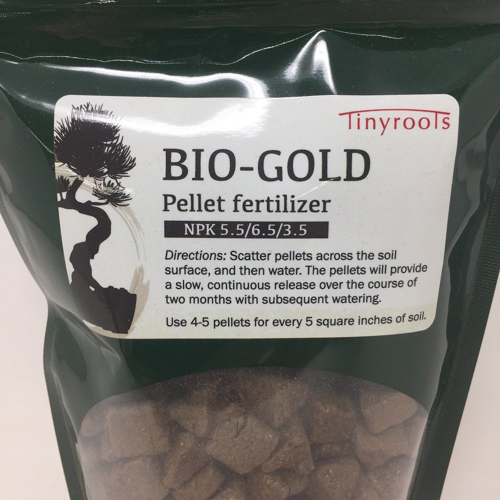 BioGold Bonsai Fertilizer Pellets Time Released Fertilizer + Plant