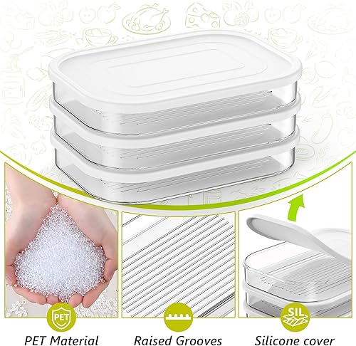 Miniatura 2 de Organizadores y almacenamiento de refrigerador, contenedor de carne de delicatessen para refrigerador, cajas de almacenamiento de alimentos