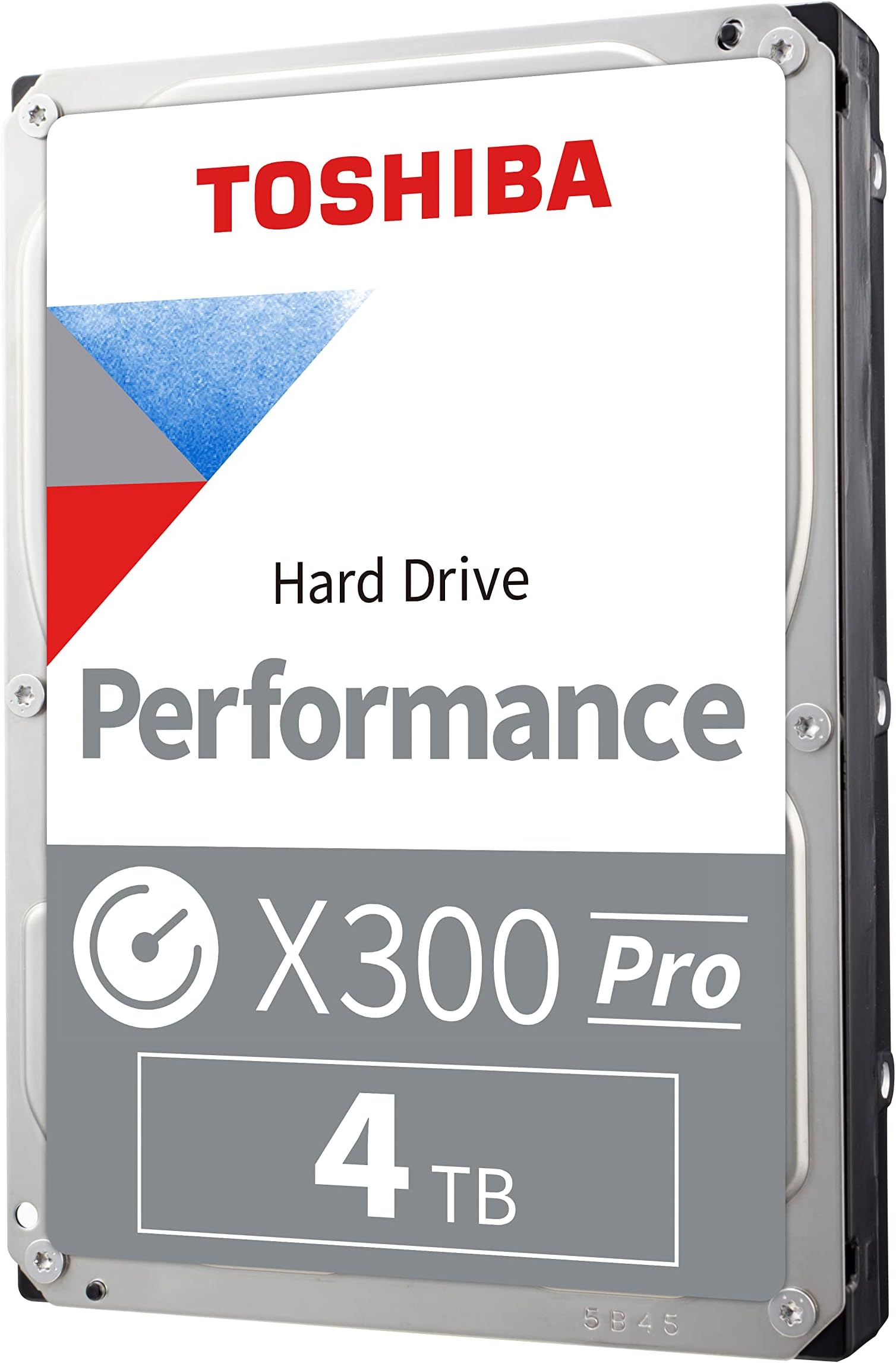 Toshiba X300 PRO 4TB High Workload Performance for Creative Professionals 3.5-Inch Internal Hard Drive – Up to 300 TB/Year Workload Rate CMR SATA 6 GB/s 7200 RPM 512 MB Cache - HDWR740XZSTB