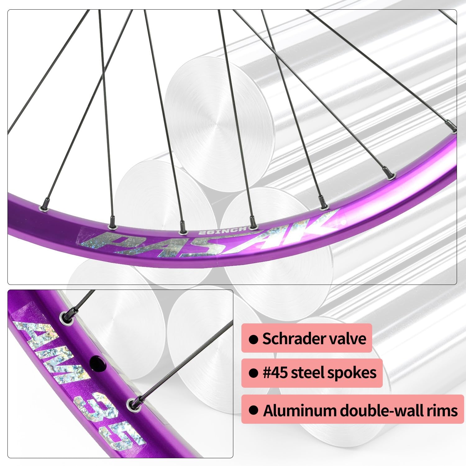 75T Trinquete 26 27,5 29 Pulgadas XC/Am Juego de Ruedas de Bicicleta de montaña 100/135mm QR, 8-12S
