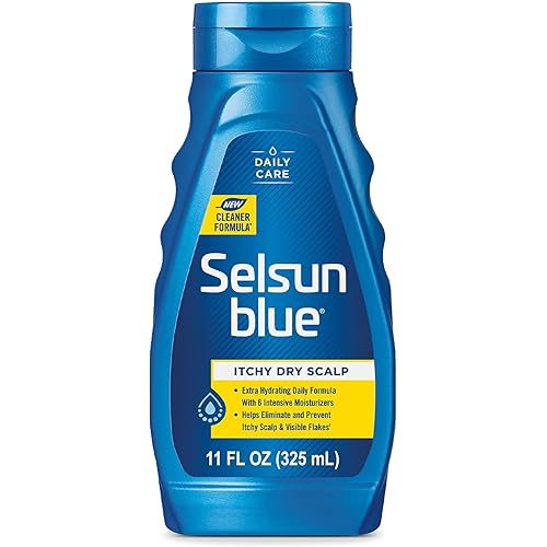 Selsun Blue Itchy Dry Scalp Anti-Dandruff Shampoo, 11 fl. oz., Extra-Hydrating Formula, Pyrithione Zinc 1%