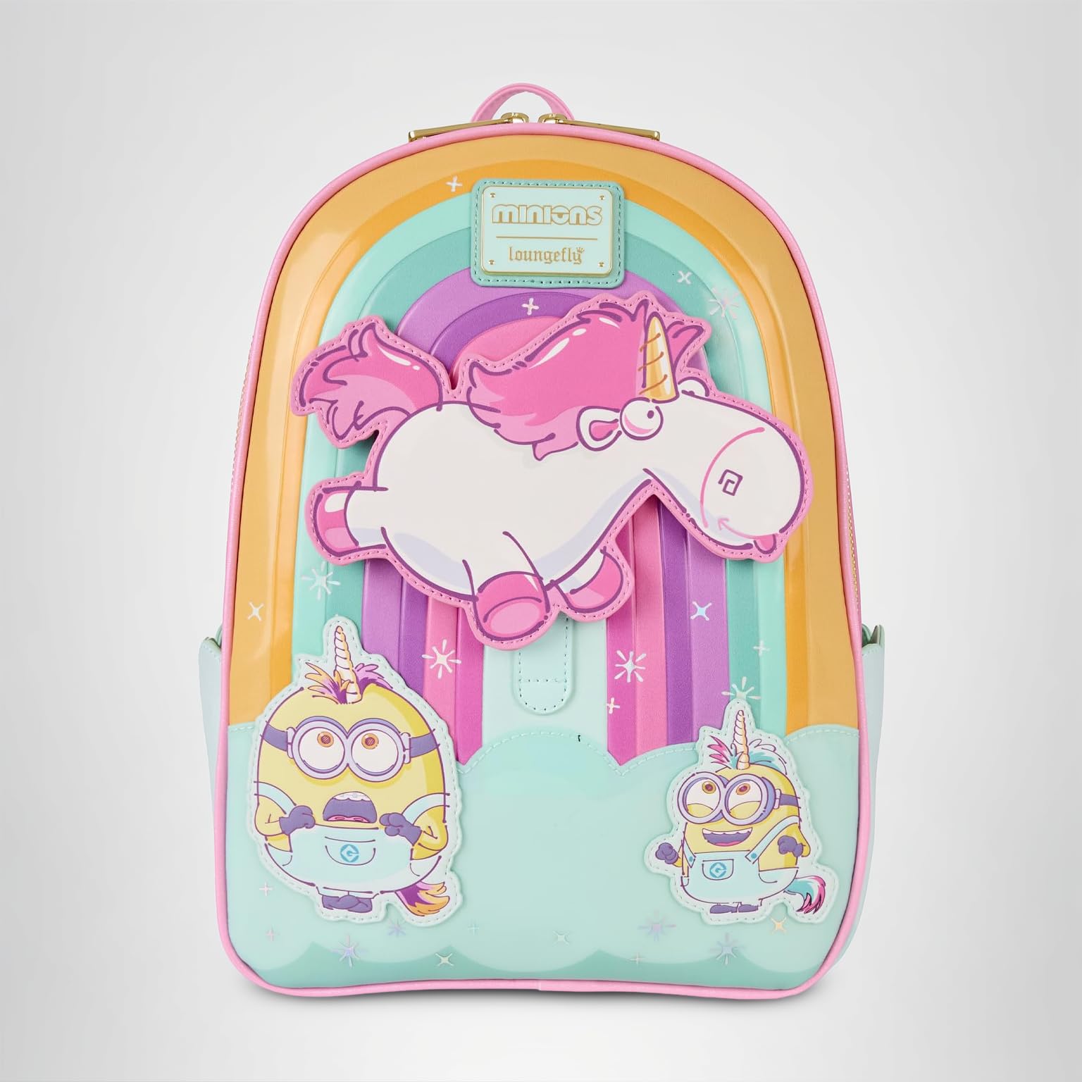 Loungefly Universal Minions Fluffy Unicorn Mini Backpack : Clothing, Shoes & Jewelry
