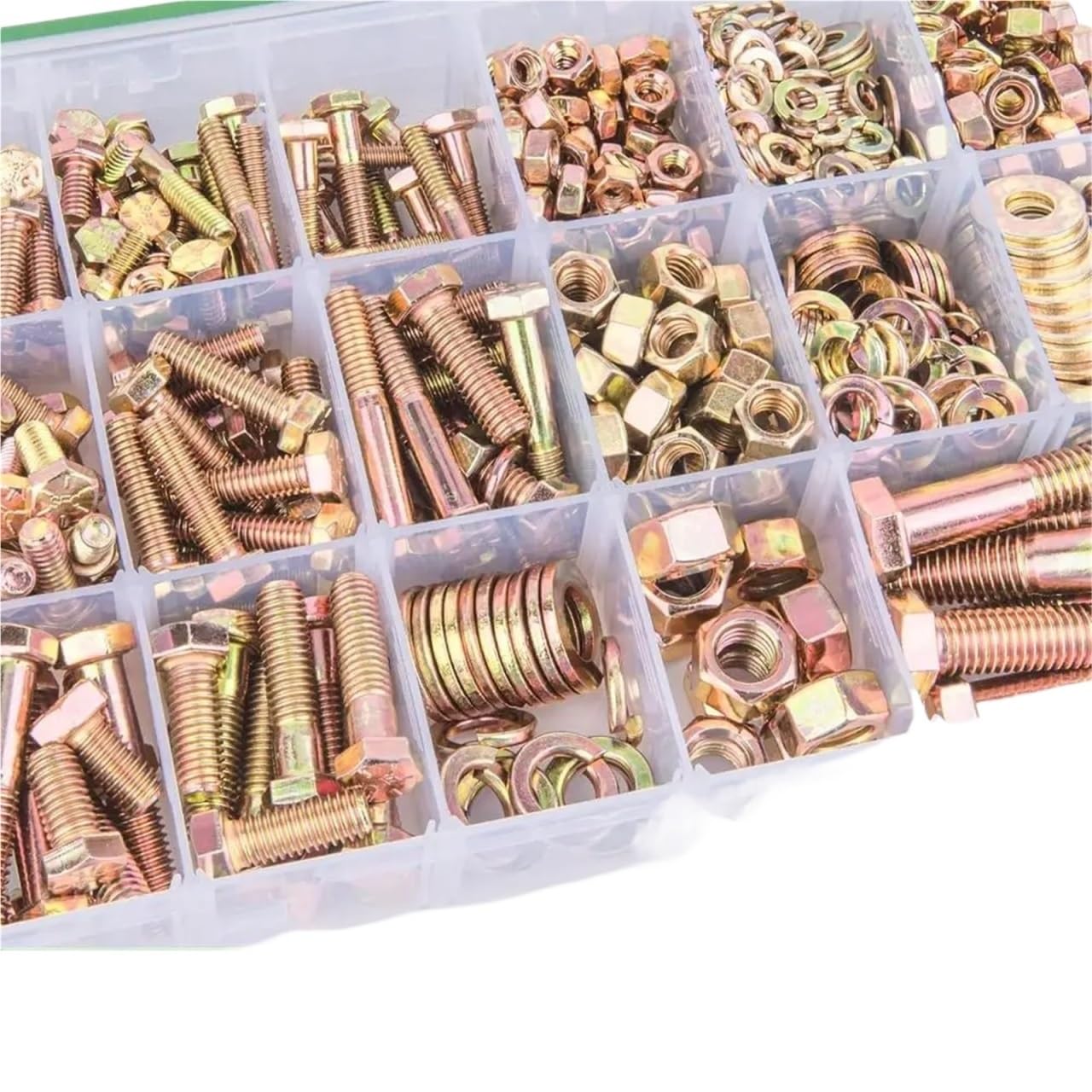 Set Screw Assortment Kit 608pcs Heavy Duty Hex Fasteners with Bolts Nuts Washers Set for Homeowners,DIYers,Mechanics,Industrial Workers