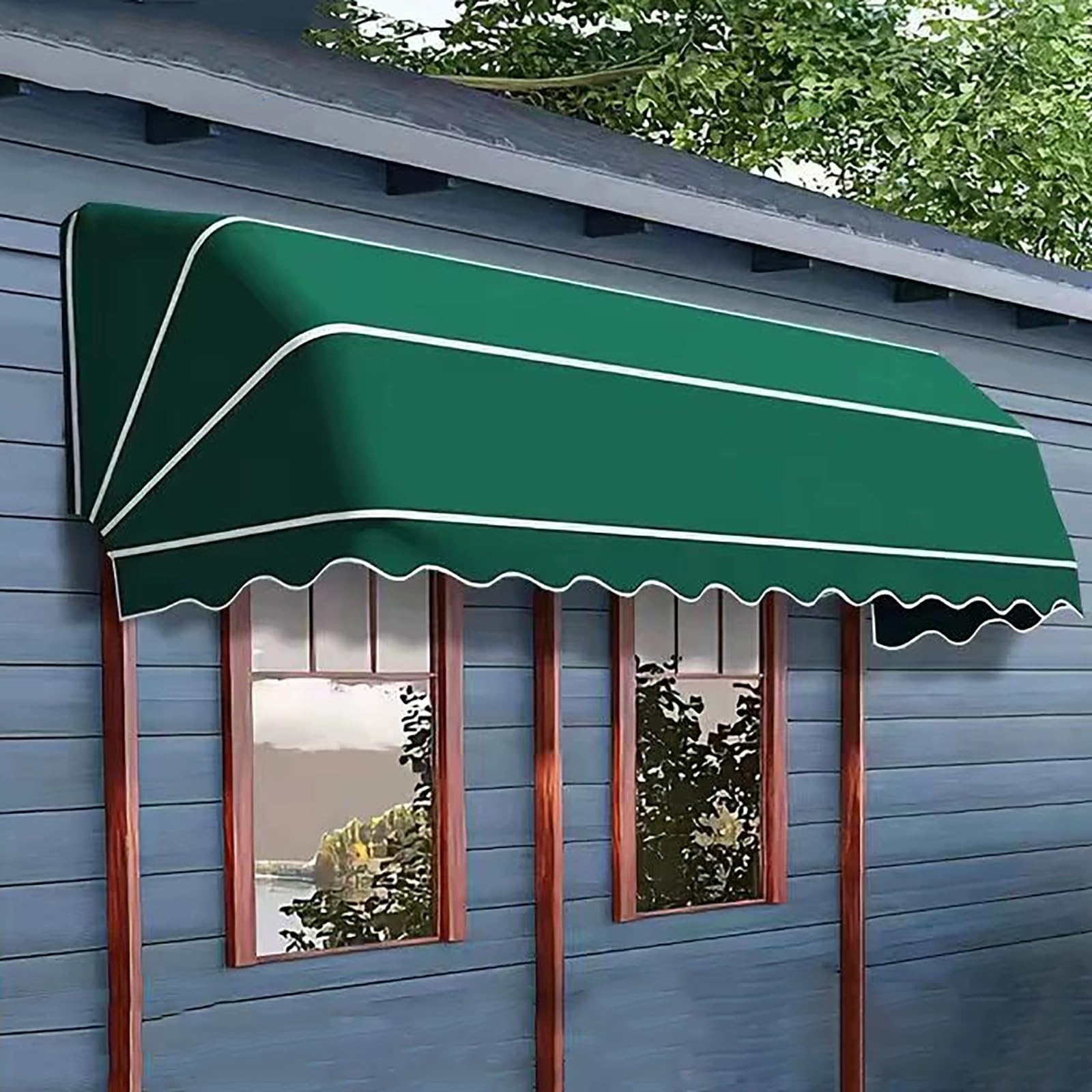 Auvent rétractable imperméable pour protéger le porche et le jardin