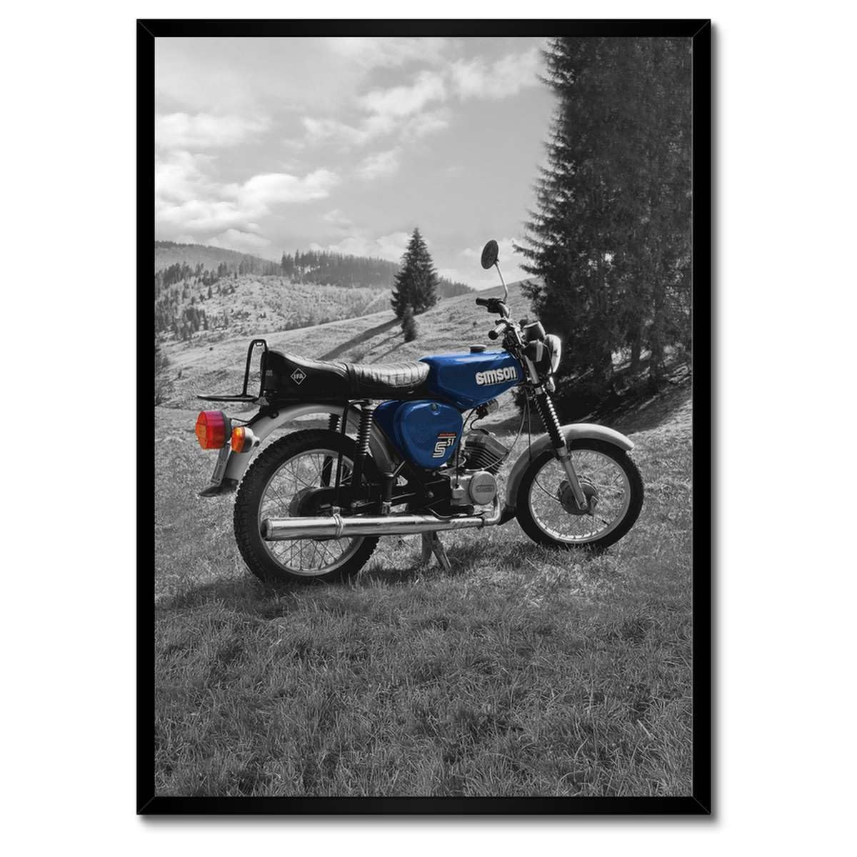 Poster Simson S51 Electronic H10100M de qualité supérieure