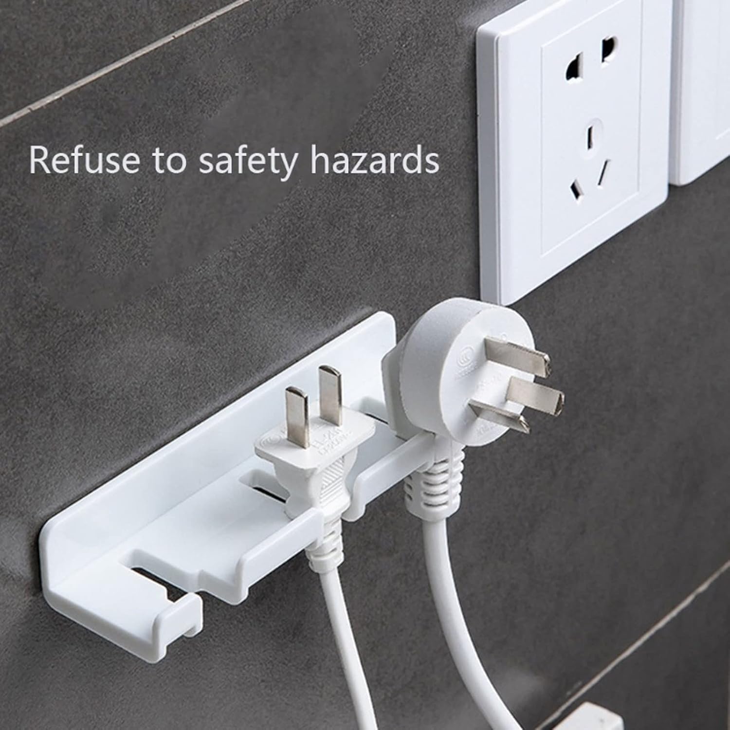 Toothbrush Holders Multifunctional Punch-Free Hook Wall-Mounted Toothbrush Holder Plug Storage Rack Hanger for Bathroom Toilet (Color : OneColor) (Red)