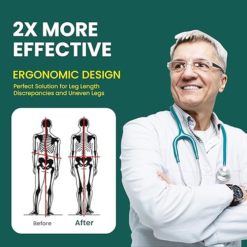 Miniatura 4 de Welnove Insertos ortopédicos para zapatos, elevadores de talón ajustables de 1 pulgada, blanco, unisex, mediano, 2 pares