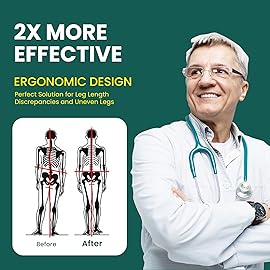 Adjustable Heel Lift Inserts for Shoes - Welnove 4 Layers Orthopedic Shoe Lifts for Women Uneven Legs Leg Length Discrepancy Heel Pain - Heel Insert for Height Increasing (Brown,Size S Pack of 2)