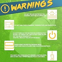 Vista 6 de LUCKY HERP Paquete de 2 Bombillas de Lámpara de Calor para Reptiles de 50W (2ª Gen), Bombilla de Luz de Calentamiento para Anfibios, Bombilla de Luz