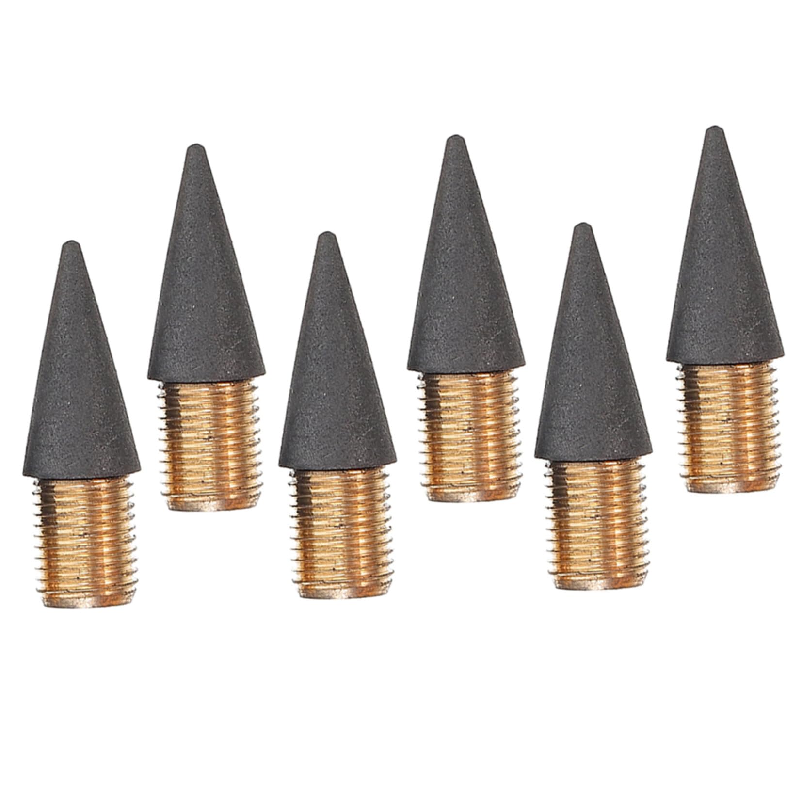 Lot de 6 Pointes de Crayon en Graphite à Vis sans Encre, Recharges de Mines Éternelles pour Crayons Mécaniques, Légères et Portables, Adaptées à L’écriture Dessin Plusieurs styles