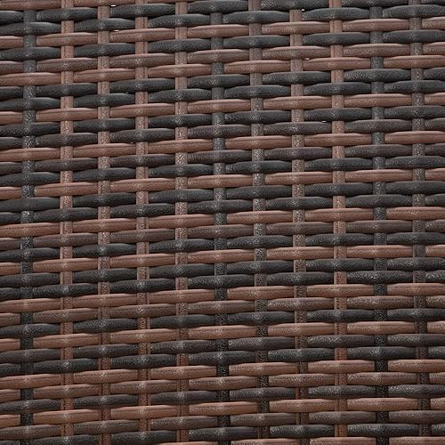 Miniatura 5 de Taburetes de bar al aire libre de 24.0 in de altura del asiento, taburetes de mimbre para patio, taburetes de mimbre para mostrador, silla alta,