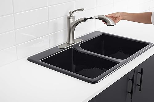 Miniatura 3 de Kohler K-R16399-SD-CP Elliston - Grifo para fregadero de cocina,