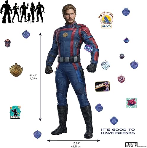Miniatura 6 de RoomMates Calcomanías de pared Marvel Guardians of the Galaxy 3 de RoomMates, RMK5395SCS