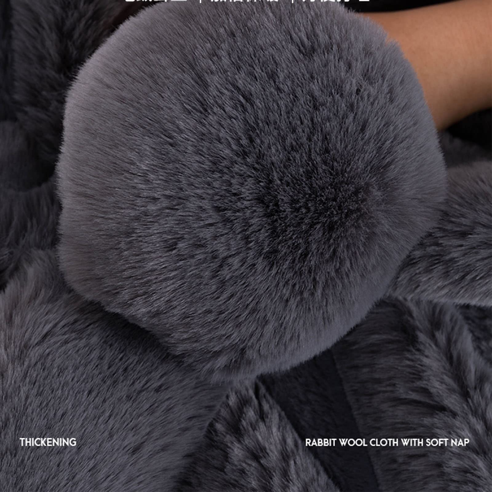 Amazon.com: EFELIM Faux Fur Sofa Cover for L Shape Sectional Sofa