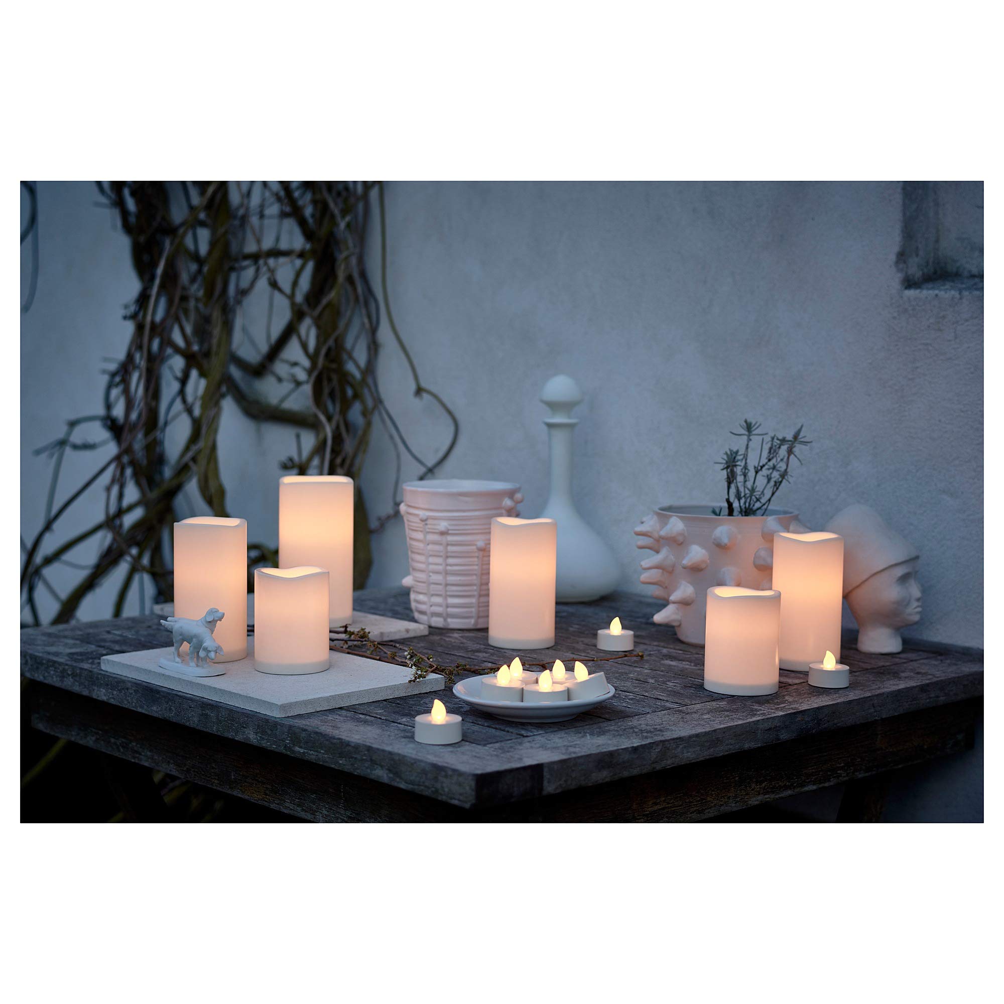 IKEA GODAFTON キャンドルライト 3 個入り✖️15セット 秋の夜長にキャンドルライトはいかが？ [IKEA/グダフトン商品レビュー