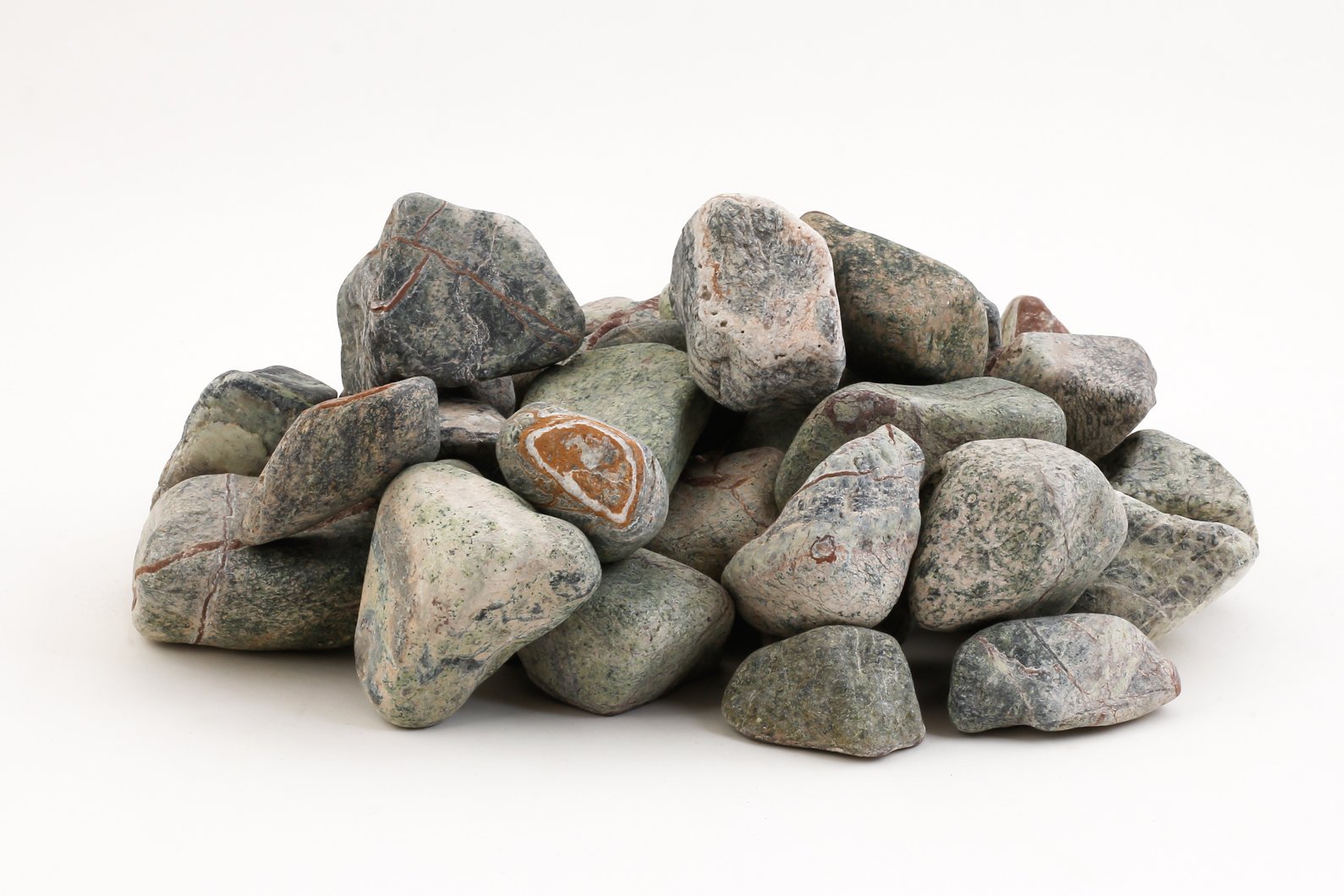 Pebbles - StoneStories Rainforest Green Decorative, Landscaping and Garden Stone 0.9 kg - 1"- 2" (B073879P81) Amazon Price History, Amazon Price Tracker