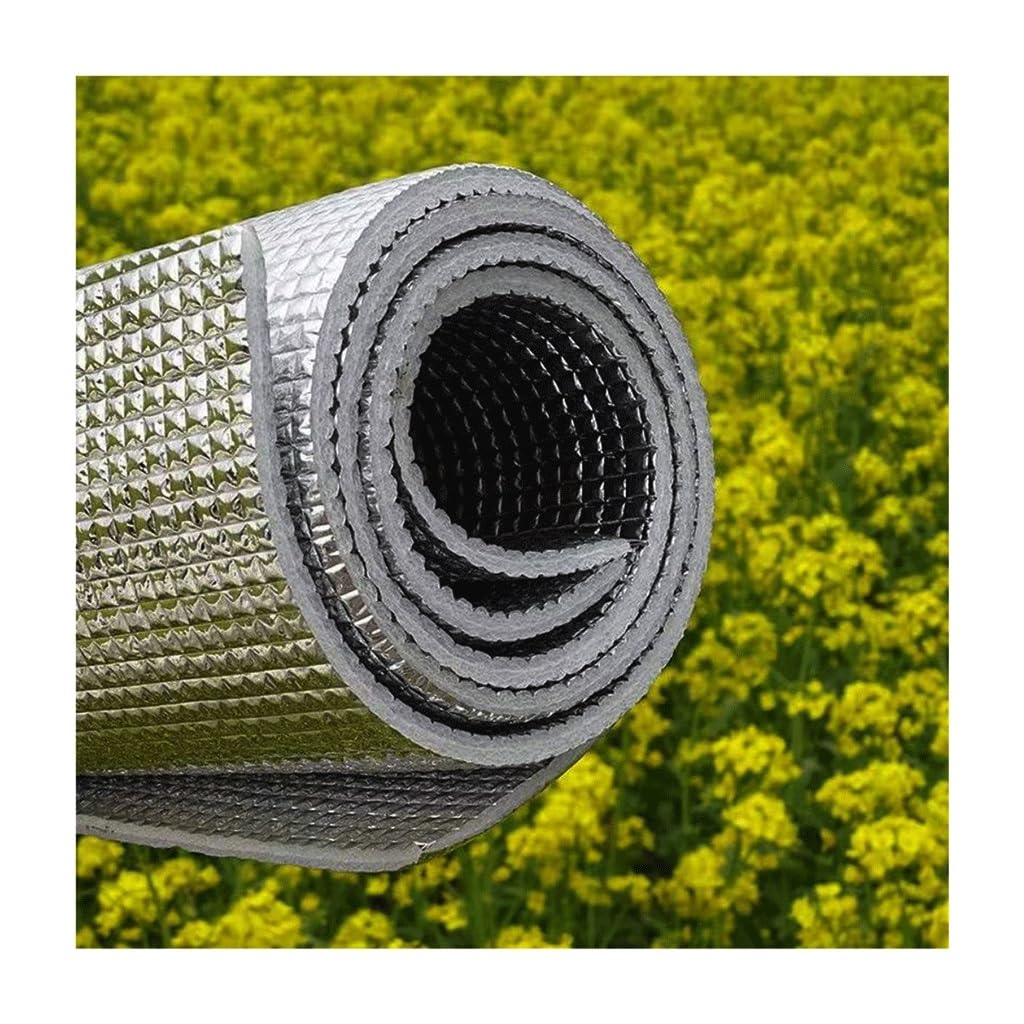 Zbnaeqfjlurt One Color Double Aluminum Foil Film, Reflective Films Insulation Cover Energy Saving Sunscreen Waterproof Noise Beehive Roof Floor Heating(100Cm X 100Cm)