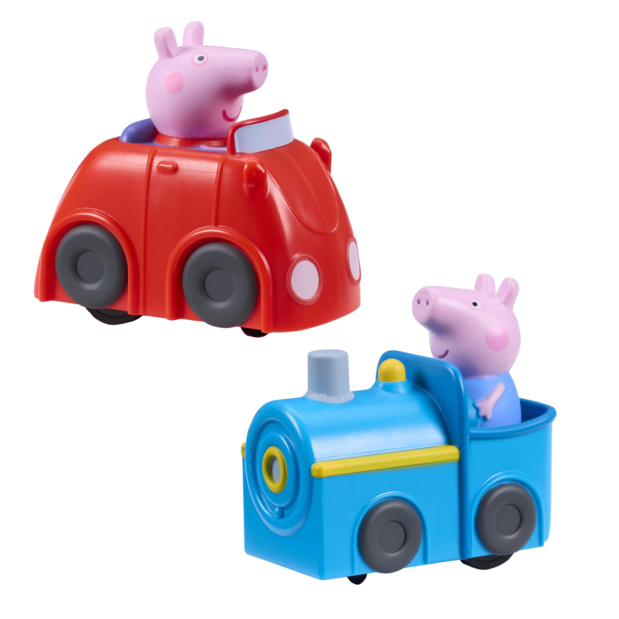 Peppa Pig Whizz-Around Città in movimento – Set di Gioco con Veicoli Motorizzati, Circuito Strada & Binari, Casa Elettronica con Suoni, Auto e Trenino, Accessori, Giocattolo dai 2 Anni in su