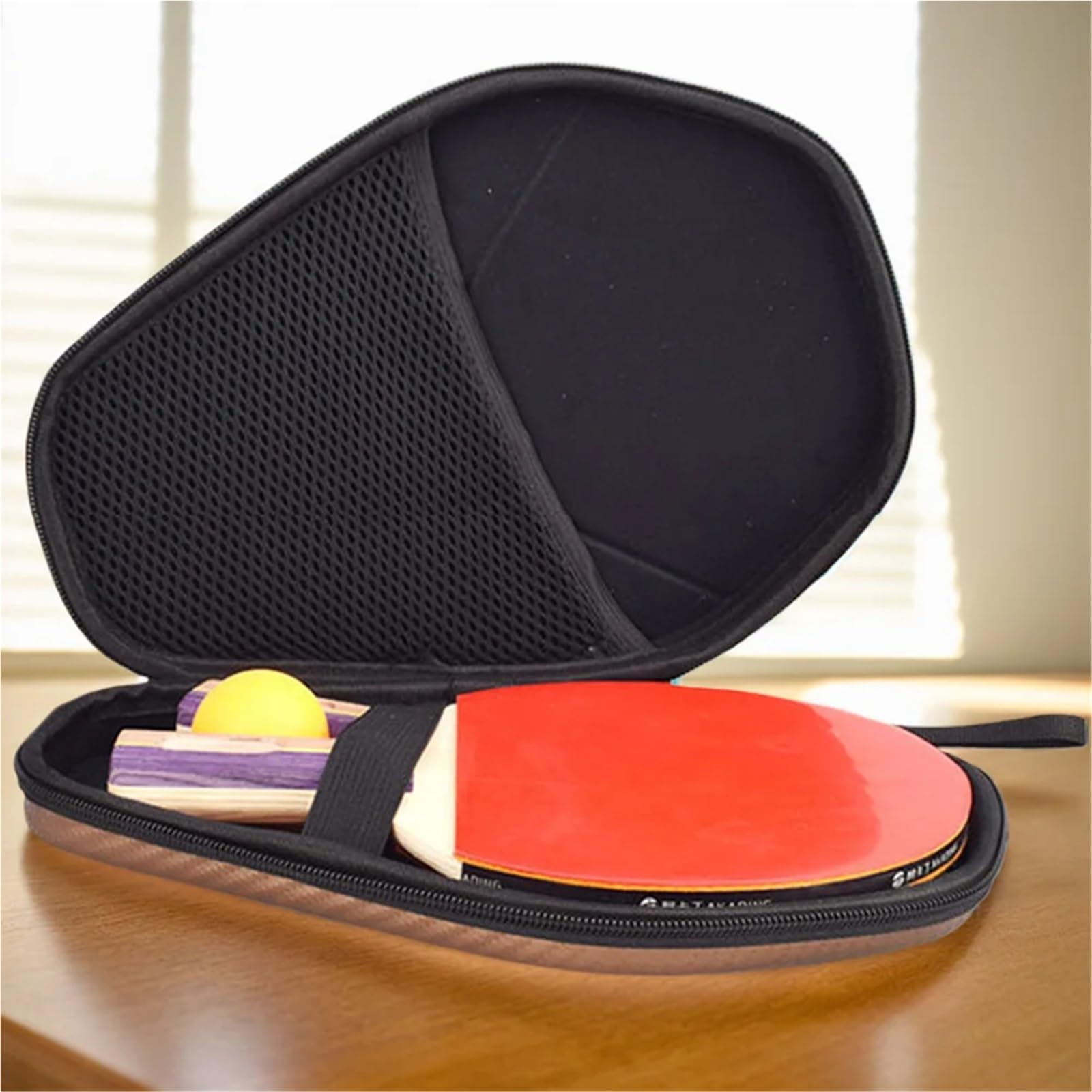 Custodia rigida for racchette da ping pong, custodia rigida for racchetta da ping pong, for 2 racchette e palline multiple Per Ping Pong