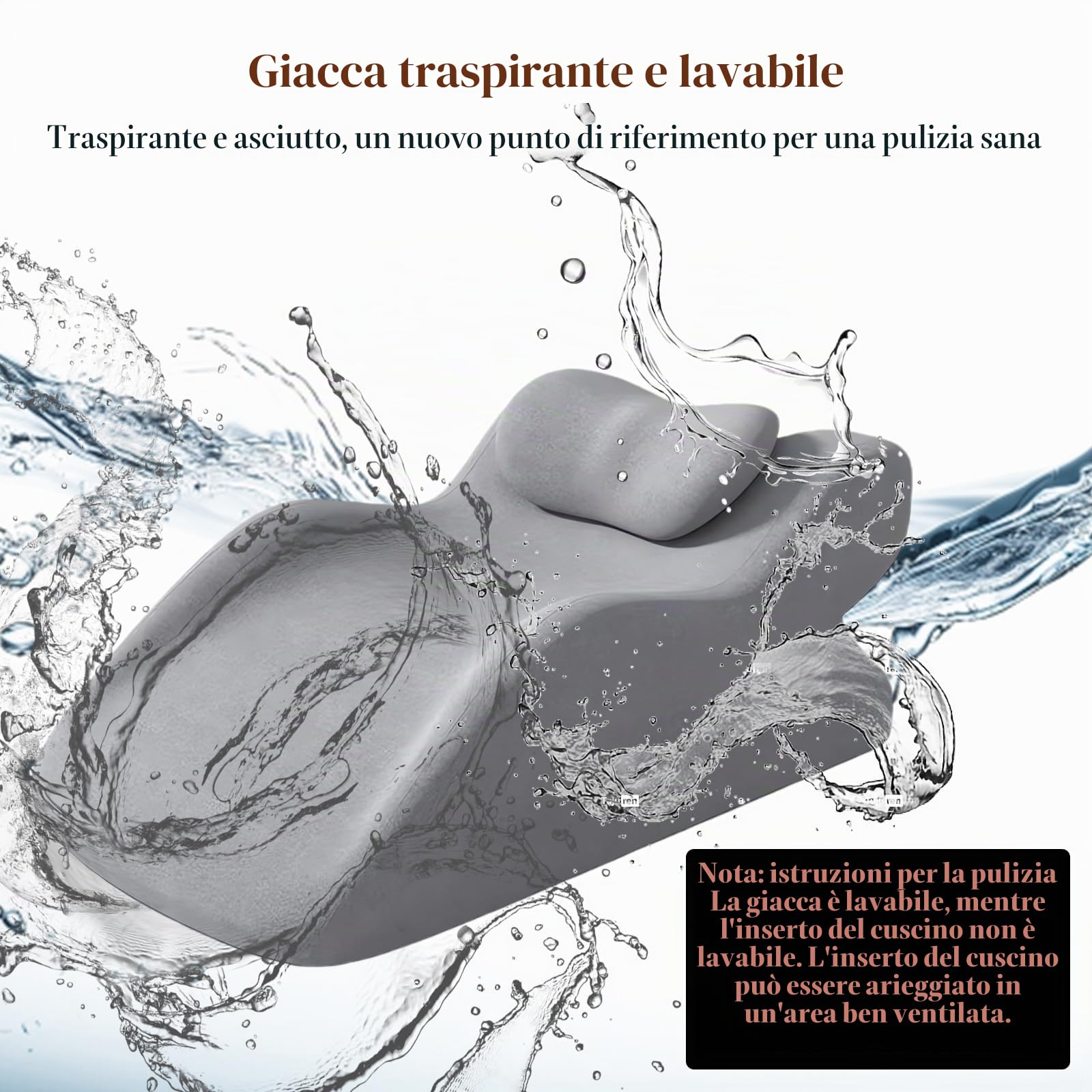 Cuscino venoso per gambe rialzate, cuscino a cuneo per dormire, cuscino gambe in memory foam, cuscino ergonomico comfort per ginocchia, gambe, caviglie, divano, letto (grigio)