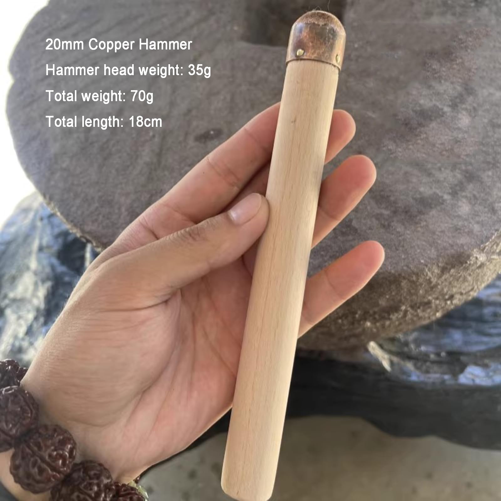 Flint Knapping Kit - Obsidian Crafting Tools Set with 3 Copper Boppers and Pressure Flaker for Pros and Beginners - Dragon Crystal Stone Age Toolkit